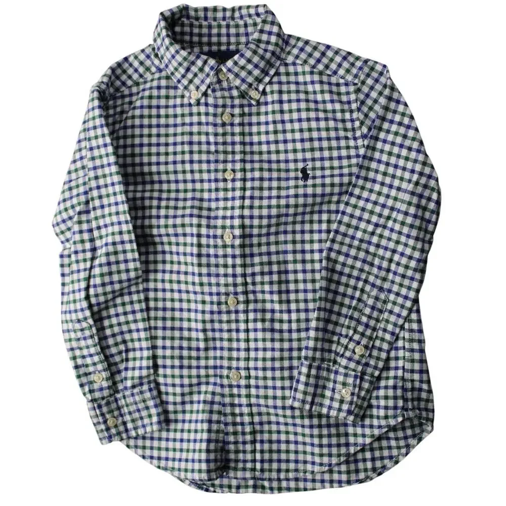Ralph Lauren Polo Blue Label Gingham Long Sleeves Button Down Shirt Size 5